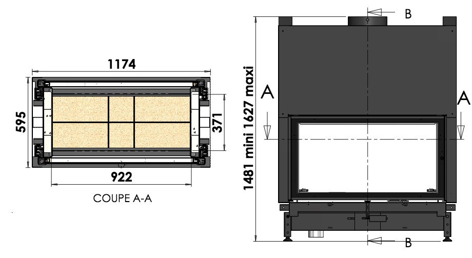 chazelles double sided fireplace chazelles double sided fireplace