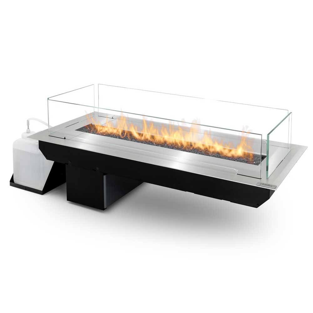 Planika Net Zero Cabo Indoor/Outdoor Fireplace Insert – Electric Only Connection & Flue Free